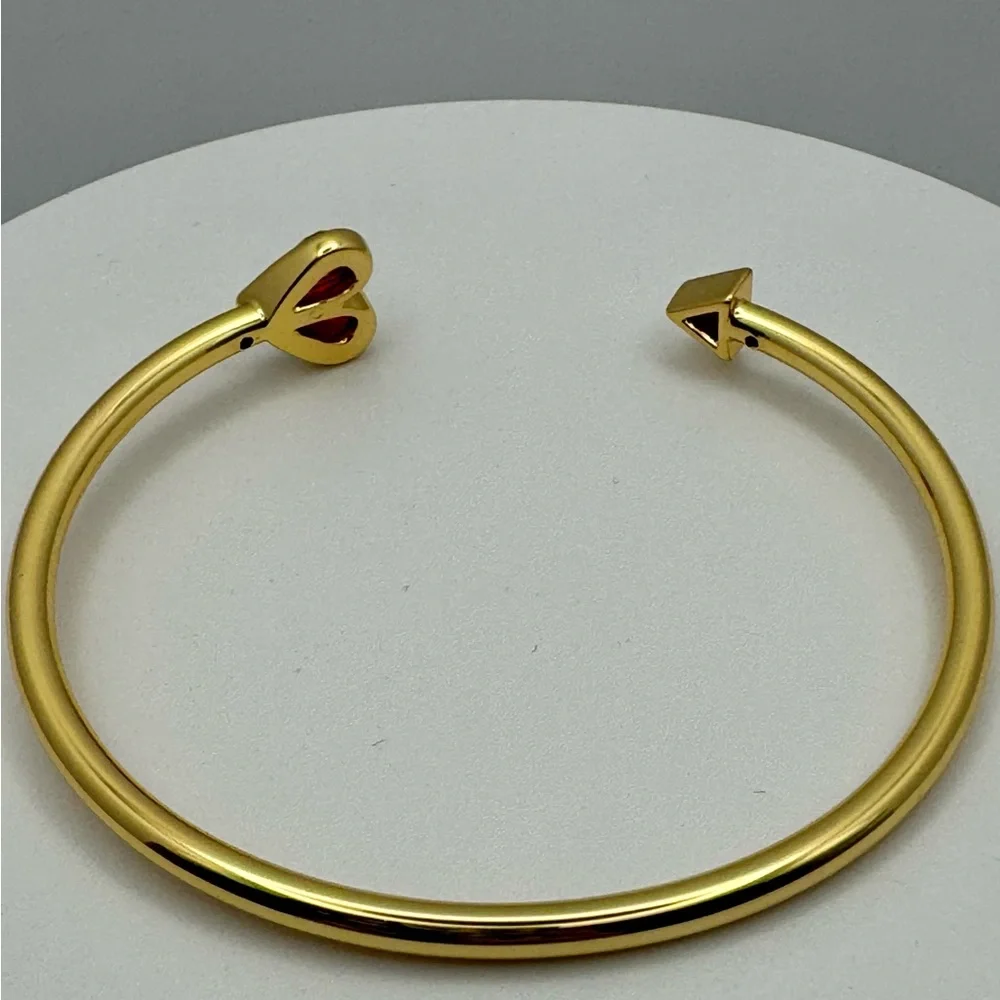 KATE SPADE Rock Solid Open Heart Flex Cuff NWT - Picture 4 of 9